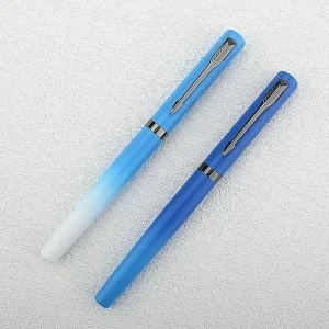 High-Quality Arrow Clip Fountain Pen with Medium 0.6-0.7mm Nib for Students, Business Professionals, and Office Use with Ink Converter Included