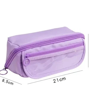 Waterproof and Durable 9-Layer Transparent Pencil Box for Middle School Boys and Girls