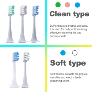 Xiaomi Mijia T300 T500 T700 Electric Toothbrush Nozzles, High-Quality Replacement Tooth Brush Heads with 0.01mm Bristle Tips