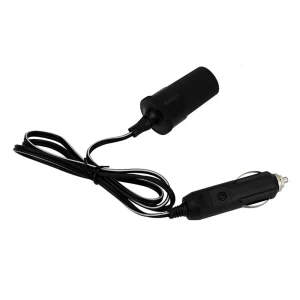 1 Meter Long Car Power Distributor Cable with 12V American Style Plug and Female Socket, Suitable for 12V Devices