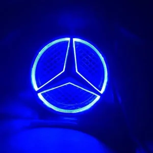 Mercedes Benz W204 GLK220 GLK300 GLK350 GLK500 W245 LED Illuminated Car Front Grille Star Emblem with White Blue Red Light