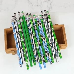 12 Pcs/set Football Party Pencils Kids Soccer Sport Themed Party Writing HB Pencils Back To School Gift Student Stationery