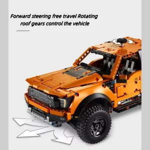 1379 PCS Ford F-150 Raptor Pickup Sports Racing Truck Model Bricks Educational Building Blocks Set Gift Toy for Boy’s 14 Years Old and Up