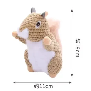 Funny Squirrel Koala Plush Dog Squeaky Toys Small Large Dogs Interactive Bite Resistant Toy Pets Accessories Supplies