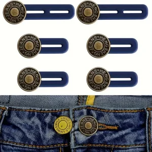 Instant Waist Extender Solution with Detachable Copper Buttons, Size Expander for Tight Jeans Waistbands