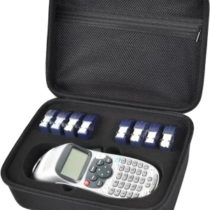 Premium DYMO LetraTag LT-100H Label Maker Case with EVA Material Protection and Organizer