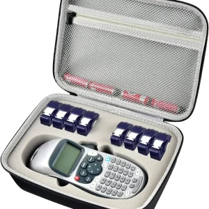 Premium DYMO LetraTag LT-100H Label Maker Case with EVA Material Protection and Organizer