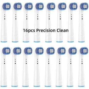 16/20PCS Brush Head nozzles for Braun Oral B Electric Toothbrush Replacement Head Refill Sensitive Floss Cross Action for Oralb