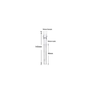 18mm to 18mm Glass Downstem Adapter for Water Pipes and Rigs – Various Sizes Available