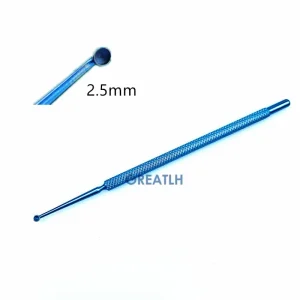 3pcs/set Titanium Alloy Autoclavable Chalazion Curettes Ophthalmic Eye Surgery Micro Instruments