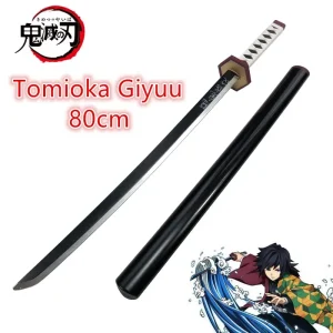 Japan Anime Series Tanjirou Katana Sword Replica 80cm Soft PU Foam Safe Rubberized Blade for Cosplay Costumes