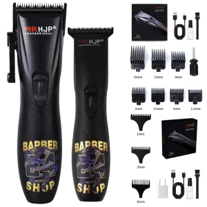 DLC Ceramic Blade Electric Hair Clipper with Engraving Oil Head for Men, 7200RPM High Speed Professional Hair Trimmer