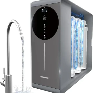 US Stock 500GPD 8-Stage Reverse Osmosis Water Filtration System with PC C Activated Carbon Filtration Under Sink