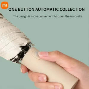 Xiaomi 24 Bone Collapsible Compact Outdoor Sun Protection Waterproof Automatic Open Umbrella Large Oversized Format With UV Protection And LED Light