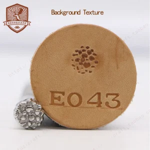 Leathercraft Stainless Steel Stamping Tools Set with Background Patterns – Zhongjiang 304 Series E003, E004, E005, E043 for Professional Leather Workers and Crafters