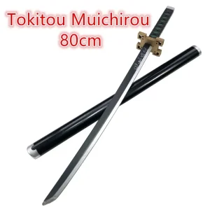 Japan Anime Series Tanjirou Katana Sword Replica 80cm Soft PU Foam Safe Rubberized Blade for Cosplay Costumes