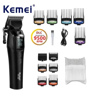 KEMEI KM-1858 Electric Hair Clippers Cordless USB Rechargeable Men’s Professional Trimmer Set