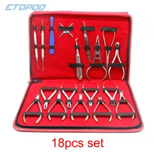 18/26pcsDentist Orthodontic Tools Set Orthodontic pliers Forming pliers stainless steel Instrument Archwire orthodontic set