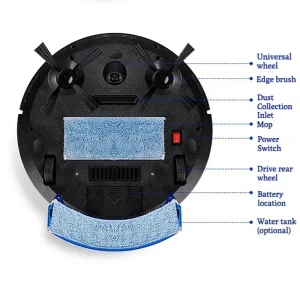 Intelligent Sweeping Robot Large Water Tank Mobile App Remote Control Planning And Cleaning Line Low Noise 2000 Pa Large Suction