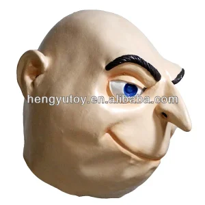 Realistic Latex Gru Mask for Adults Halloween Party Cosplay Full Head Overhead Mask