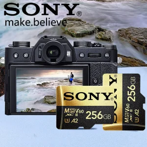 U3 V30 Sony Micro SD Cards with SD Card Adapter for 4K Video and Full HD Photos, Large Capacity Options 32GB 64GB 128GB 256GB 512GB 1TB for Smartphones, Cameras, and Tablets