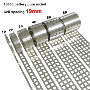 18650 Battery 1P 2P 3P 4P 5P 6P Nickel Strip with 19mm Cell Spacing Pure Nickel Belt for Integrated Battery Holder