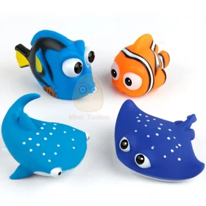 Aqua Play Baby Rubbery Animal Figures Floating Water Spray Toys For Bath Time Play