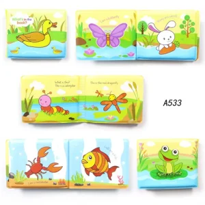 Floating Bath Book Toys for Kids 10 Popular Themes Learning Animal Counting Number Toy Gift Set