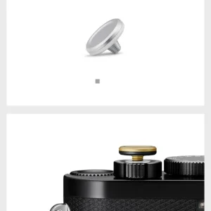 Leica Q3 D-LUX 8 Camera Accessory – Universal Metal Shutter Button Cover Cap with Secure Screw for M Series Cameras