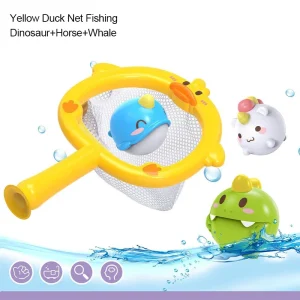 LED Light Up Toys Baby Cute Animals Bath Toy Swimming Water Soft Rubber Float Induction Luminous Duck for Kids Play Funny Gifts