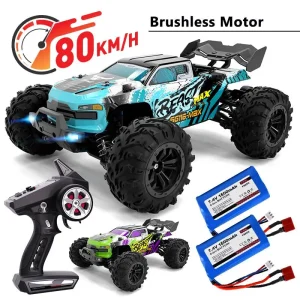 ZLL SG116 MAX 1:16 Scale 80KM/H High Speed 4WD 2.4G Brushless RC Off-Road Car with LED Headlights and Water-Resistant ESC