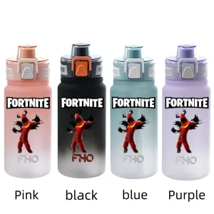 Fortnite 750ml Anime Characters Portable Water Cup Large Capacity Outdoor Plastic Leak-proof Water Bottle Children’s Gift