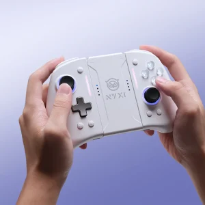 Wireless Gaming Controller NYXI Hyperion Pro with 6-Axis Gyroscope and Adjustable Turbo Function White for Switch and PC