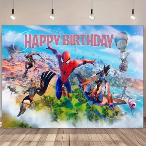 Fortnite Battle Royale Party Supplies – Themed Backdrop Photography Props and Decorations for Kids Birthday and Gaming Events