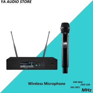 YAaudio QLXD24 professional wireless microphone system uhf remote performance handheld microphone ksm11 high-quality qlxd4