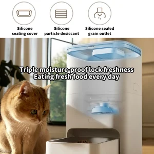 Xiaomi Mijia MJWSQ02 5L Smart Pet Feeder with HD Large Screen, Precise Weighing, and Food Shortage Remind, Wi-Fi Enabled and Automatic