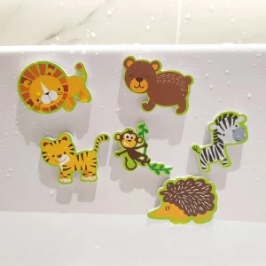 Bath Time Fun for Little Ones – Soft Foam Educational Toys for Kids with Bathroom Wall Stickers