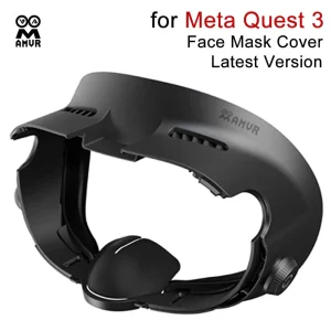 Meta Quest 3 Face Mask Cover with Widened Forehead and Adjustable Gear for Reduced Pressure and Improved Field of View