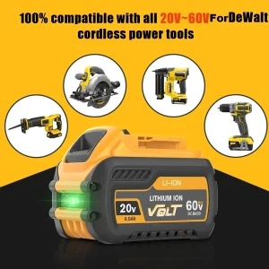 New upgrade 20V/60V 12000mAh Battery DCB200 MAX For Flexvolt For Dewalt DCB606 DCB205 DCB206 DCB209 DCB182 Power Tool Battery