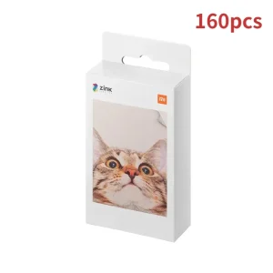 ZINK Xiaomi 3inch Mini Printer Papers – Original Xiaomi Mi Instant Photo Printing Paper Sticky Back 20 sheets for Travel Portable Use