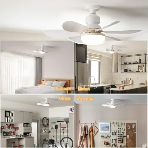 30W ceiling fan light E27 with remote dimming function LED fan light suitable for living room, study, and home use 85-265V