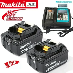 100% Compatible Makita BL1860B BL1850B BL1830 Battery Replacement 18V 6Ah Li-ion Battery for Makita Power Tools