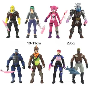 Fortnite Action Figure 8-12Pcs_Set, Anime PVC Skull Trooper 10cm Height Model Figurine Adult Collection, Kids Birthday and Holiday Gift Ideas