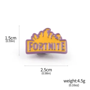 Official Fortnite Cute Alpaca Parachute Metal Keychain Pendant Keyring for Kids and Adults – Festival and Cosplay Gift Accessories