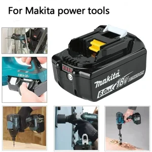 100% Compatible Makita BL1860B BL1850B BL1830 Battery Replacement 18V 6Ah Li-ion Battery for Makita Power Tools