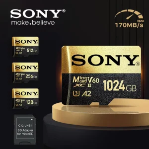 High-Capacity Sony Ultra Micro SD Cards for 4K Video, Full HD Photos, and Extra Storage for Smartphones, Tablets, and Cameras, U3 V30 1TB 512GB 256GB 128GB Options