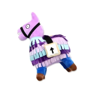 30cm New Cartoon Fortnite Plush Doll Christmas Red Alpaca Treasure Box Game Peripheral Doll Ornaments Children’s Gift