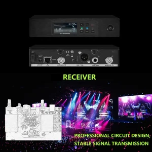 YAaudio QLXD4 BETA58A 1-channel wireless microphone system UHF topqualitymetal B58 handheld karaoke stage performancemicrophone