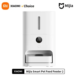 Xiaomi Mijia MJWSQ02 5L Smart Pet Feeder with HD Large Screen, Precise Weighing, and Food Shortage Remind, Wi-Fi Enabled and Automatic