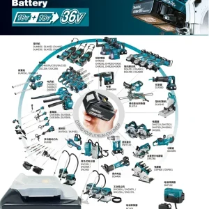 100% Original Makita 6Ah/5Ah/3Ah for Makita 18V Battery BL1860B BL1850B BL1850 BL1830 BL1815 Replacement Lithium batteries